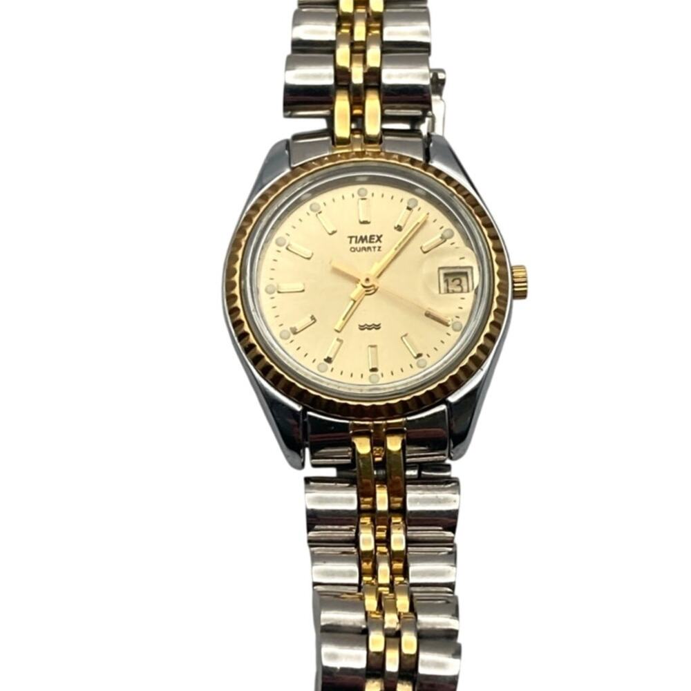 VTG Timex Quartz Women's Watch 25mm - Fresh Battery - Date - WR - Wrist 5.75